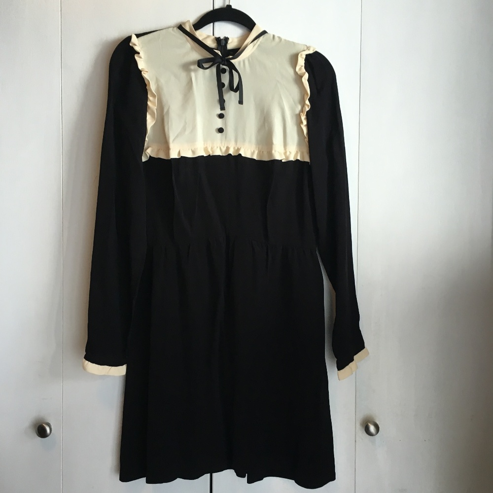 REFORMATION Myles Tie Neck Dress Size 8